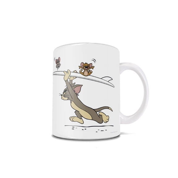 Tom and Jerry (Surfing) 11 oz Ceramic Mug WMUG1451