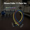 thumbnail image 2 of yeacher 11-Piece Multifunctional TPE Resistance Bands Set for Yoga, Strength Training, and Full-Body Workouts, 2 of 6