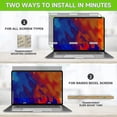 thumbnail image 5 of Laptop Privacy Screen 15.6", Eye Care Anti-Blue Light Glare Anti-Scratch Laptop Privacy Filter for All Brands of 15.6" 16:9 Aspect Ratio Laptops, 5 of 5