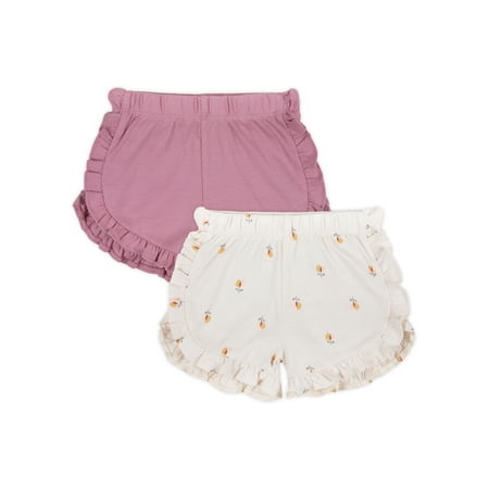 

Little Star Organic Baby Girls 2Pk Ruffle Shorts Size Newborn-24 Months