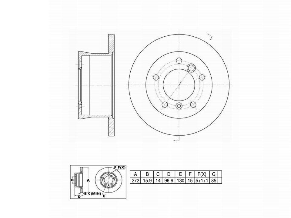 Winstop Brake Rotor, Rear WS238201, Merceds-Benz G500 2008-2002