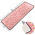 thumbnail image 2 of Dreamtimes Catoon Pretty Cat Hallway Runner Rug 2'x6' Kitchen Rug with Rubber Backing Pink Kitten Non Slip Entryway Rug Runner Washable Soft Area Rug for Hallway Bedroom Kitchen Decor, 2 of 6