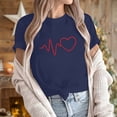 thumbnail image 2 of JeashCHAT Womens Valentine's Day Graphic Tees Short Sleeve Crew Neck Heart Printed Shirts Blouse Tops, 2 of 5
