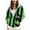 Green, variant on Women's Novelty Halloween Print Zip Up Hoodies Long Sleeve Fashion Hooded Sweatshirt with Pocket(XS - 6XL)