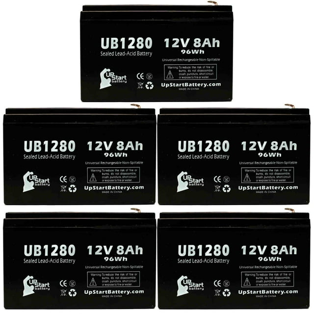 5x Pack Compatible Arjo CHAIR LIFT Battery Replacement UB1280
