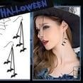 thumbnail image 2 of Gothic Style Halloween Bat Shaped Earrings - Elegant Black Bat Tassel Jewelry for Women - for Halloween Parties and Festive Celebrations, 2 of 7