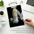 thumbnail image 5 of FMSHPON Wolf Howling Full Moon Starry Sky Halloween Clipboard Hardboard Wood Nursing Clip Board and Pull for Standard A4 Letter 13x9 inches, 5 of 8