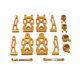 thumbnail image 2 of Juego de Piezas de Repuesto para Brazo Oscilante Delantero Y Trasero RC, Piezas de Repuesto Duraderas para Modelo de Vehículo RC para 16106 16201 1610 Oro, 2 of 7