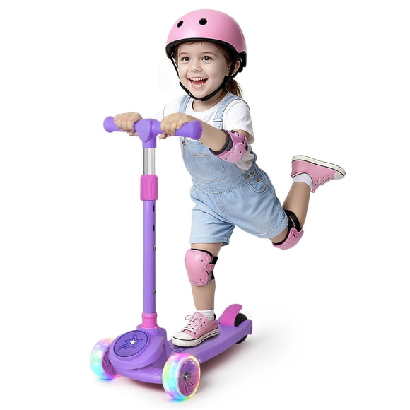 Patinete Infantil Nattork Ruedas Luminosas 3 Alturas Ajustables