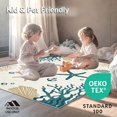 thumbnail image 4 of ODIKA 4'x6' Machine Washable Non-Slip Area Rug, Beachside Starfish and Seashell Pair with Nautical Accents High Traffic Rug, Beige, 59413, 4 of 7