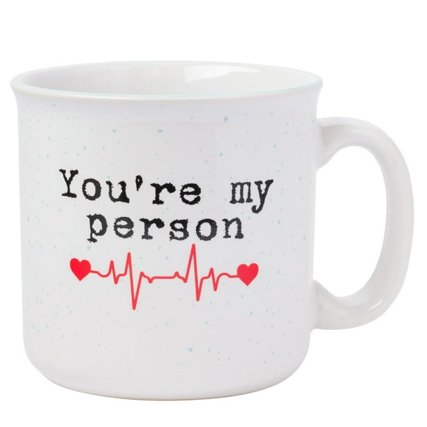 Taza Camper Silver Buffalo Grey's Anatomy You're My Person, 600 ml