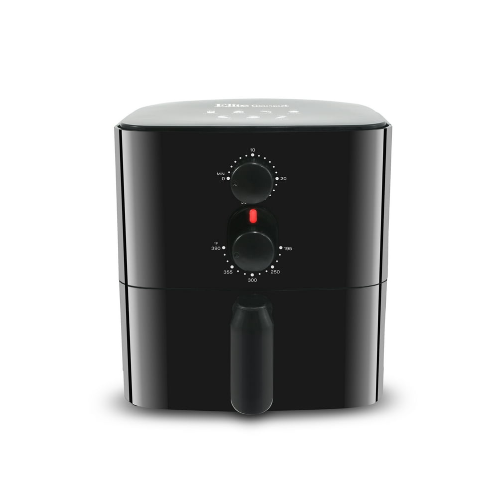 Elite Gourmet 1Qt Compact Air Fryer, Black
