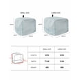 thumbnail image 3 of Abstract Toaster Cover 2 Slice, Blue Abstract Plants Linen Texture Bread Maker Cover Toaster Dust Cover with Pockets, Dust-Proof Cover for Kitchen Small Appliance 12x7.5x8in, 3 of 5