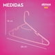 thumbnail image 4 of Ganchos para Ropa de Niños Atmos Homeware Paquete de 20 Color Rosa, 4 of 5