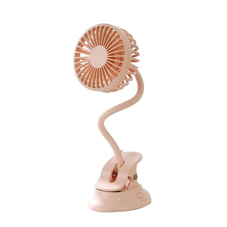 

Zhaox Clip On Fan Usb Mini Fan Battery Operated Desk Fan Baby Stroller Fan Rechargeable Personal Fan Flexible Neck 3 Speeds Great for Beach Car Camping Dorm Bed