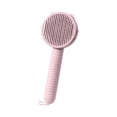 thumbnail image 3 of FEOLGEHLY De-Shedding Brush for Dogs and Cats, Self Cleaning Pet Brush with Hair Removal Button, Gentle Deshedding Tool with Curved Design and Massage Particles for Shedding Pet Hair Removal (Pink), 3 of 5