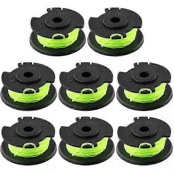 8Pcs Compatible For Ryobi RLT36B33 / RY36LT33A-0 36V Grass Trimmer Nylon Rope Spool Lawn Mower Line Spools, RAC143