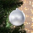 thumbnail image 1 of Adornos navideños de 6 pulgadas 150 mm Decoraciones esféricas indestructibles | Bolas de purpurina plásticas de calidad comercial para interiores y exteriores Rojo dorado, plata, azul, rosa verde |, 1 of 6