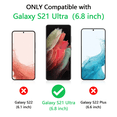 thumbnail image 2 of Cnarery Tempered Glass Phone Screen Film Protector for Samsung Galaxy S21 Ultra, 2 Pack, 2 of 6