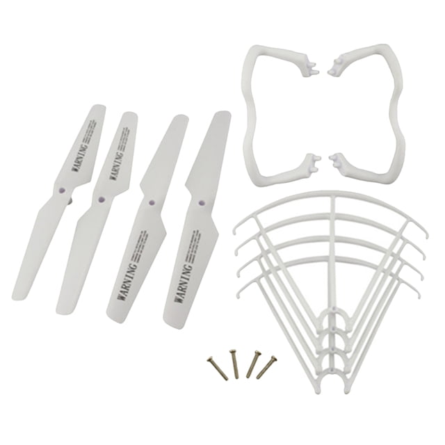 Juego de 10 Uds. de Protectores de Hélices, Almohadillas de Despegue, Tornillos de Fijación, Repuestos para Hugo Juego de piezas de repuesto Quadcopter