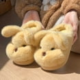 thumbnail image 2 of Cute Girls' Fuzzy Slippers Lovely Anime Doggies Soft Warm Winter House Slippers with Flat Sole Anti-slide Safe Slip-on Slipper Indoor Winter Fashion Footwear, 2 of 7
