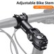 thumbnail image 3 of Vástago ajustable del manillar de la bicicleta Variable aleación de aluminio del ángulo de 60 grados, 3 of 8