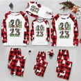 thumbnail image 2 of Penkiiy Christmas Pajamas for Family Matching Pjs Set, Red Plaid Reindeer Holiday Xmas Pajamas for Women Men Kids Red 3XL, 2 of 9