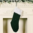 thumbnail image 3 of Cable Knit Christmas Stocking,21.7In Large Hand-Knitted Xmas Stockings Xmas Tree Christmas Decoration for Family Holiday Xmas Party Decor Professional Design, 3 of 7