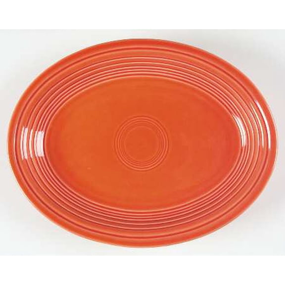 Open Box Homer Laughlin Fiesta Persimmon (Intro 1989) Oval Serving Platter 960293