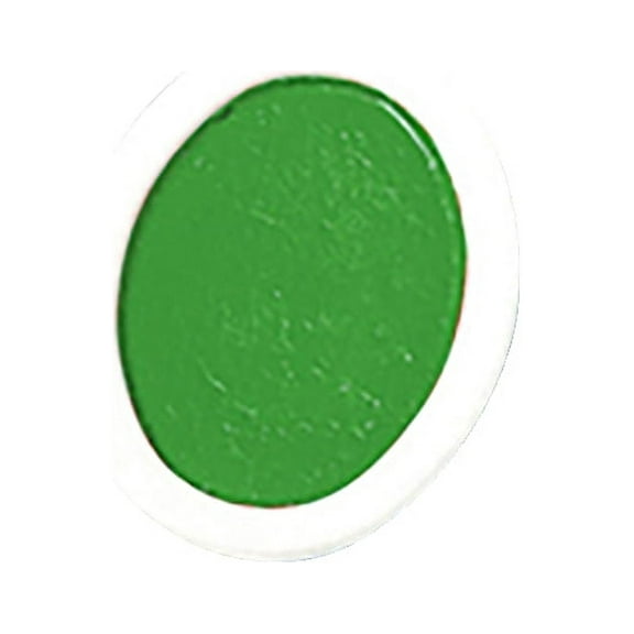 Prang Semi-Moist Watercolor Paint Refill, Oval Pan, Green, 12 Pans
