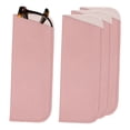 thumbnail image 1 of 4 Piezas de Fundas Suaves para Gafas, Estuche de Cuero para Gafas de Sol, Bolsa Portátil para Gafas para Mujeres y Hombres (Rosa), 1 of 7