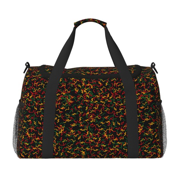 Disketp Color Music Bolsa de Viaje Tipo Duffle, Bolso de Mano para Fin de Semana para Mujer, Bolsa de Gimnasio Ligera para Hombre, Esencial para Viajes