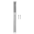 thumbnail image 1 of Correa de reloj de malla de acero inoxidable Uxcell de 16 mm con cierre magnético de liberación rápida, plateado, 1 of 7