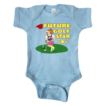 

Inktastic Future Golf Star with Red Haired Golfer Gift Baby Boy or Baby Girl Bodysuit