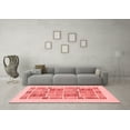 thumbnail image 3 of Ahgly Company Indoor Square Abstract Red Modern Area Rugs, 5' Square, 3 of 4