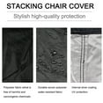 thumbnail image 4 of tredstone Stackable Chair Covers For Outdoor Furniture Stacking Chairs Dust And Dirt Outdoor Protection Cover Green 68*68*72cm, 4 of 6