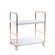 thumbnail image 1 of Estante de almacenamiento de plástico Estante de cocina ajustable Estante organizador de almacenamiento de baño Estante cuadrado de 2 capas Jumpingount HA002270-02, 1 of 6