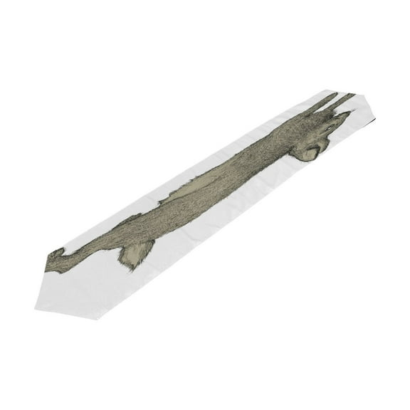 POPCreation Purple And Pink Abstract Lotus Table Runner Table Top Decoration Home Decor 13x70 inches