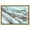 Gold Floater Frame, variant on Mint Waves Blue Abstract Wall Art Canvas Wall Art by Art Remedy, White Floater Frame, 37" x 25"