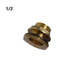 thumbnail image 1 of 2 Pcs 1/2 Brass Water Tank Connector Rain Barrel Rain Buckets Connection, 1 of 10