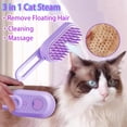 thumbnail image 7 of 3 in 1 Cat Steam Brush for Shedding & Grooming with Foldable Handle Pet Spray Hair Removal Comb Spritz Defur Comb for Cats Water Brush for Long & Short Haired Pets, 7 of 7