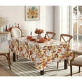 thumbnail image 3 of Newbridge Happy Thanksgiving Turkey 60 x 120 inch Rectangle Vinyl Tablecloth with Flannel Backing, 3 of 8