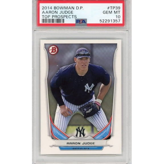 Graded 2014 Topps Bowman Draft Picks Aaron Judge #TP39 Top Prospects Rookie RC Baseball Card PSA 10 Gem Mint