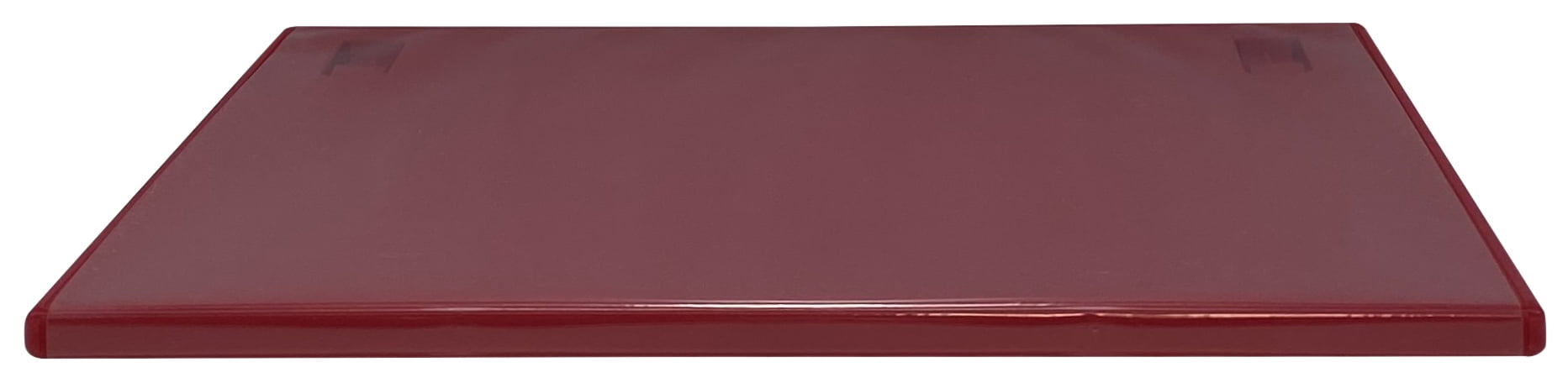 CheckOutStore 200 Slim Solid Red Color Single DVD Cases 7MM