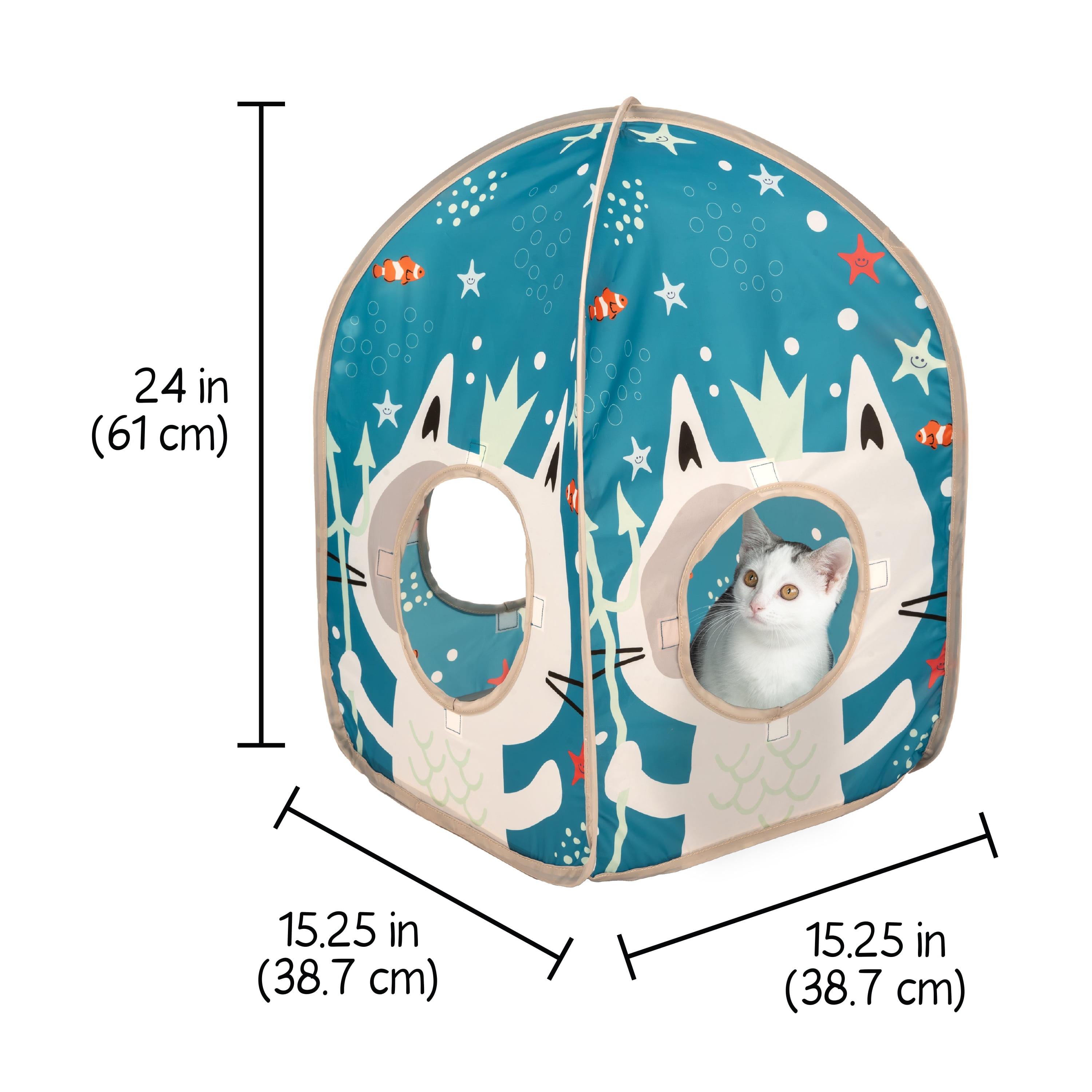 Kitty City Ocean Cat Play Furniture, Play House