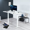 thumbnail image 7 of VIVO Electric 63” x 32” Stand Up Desk, White Table Top, White Frame, 7 of 7