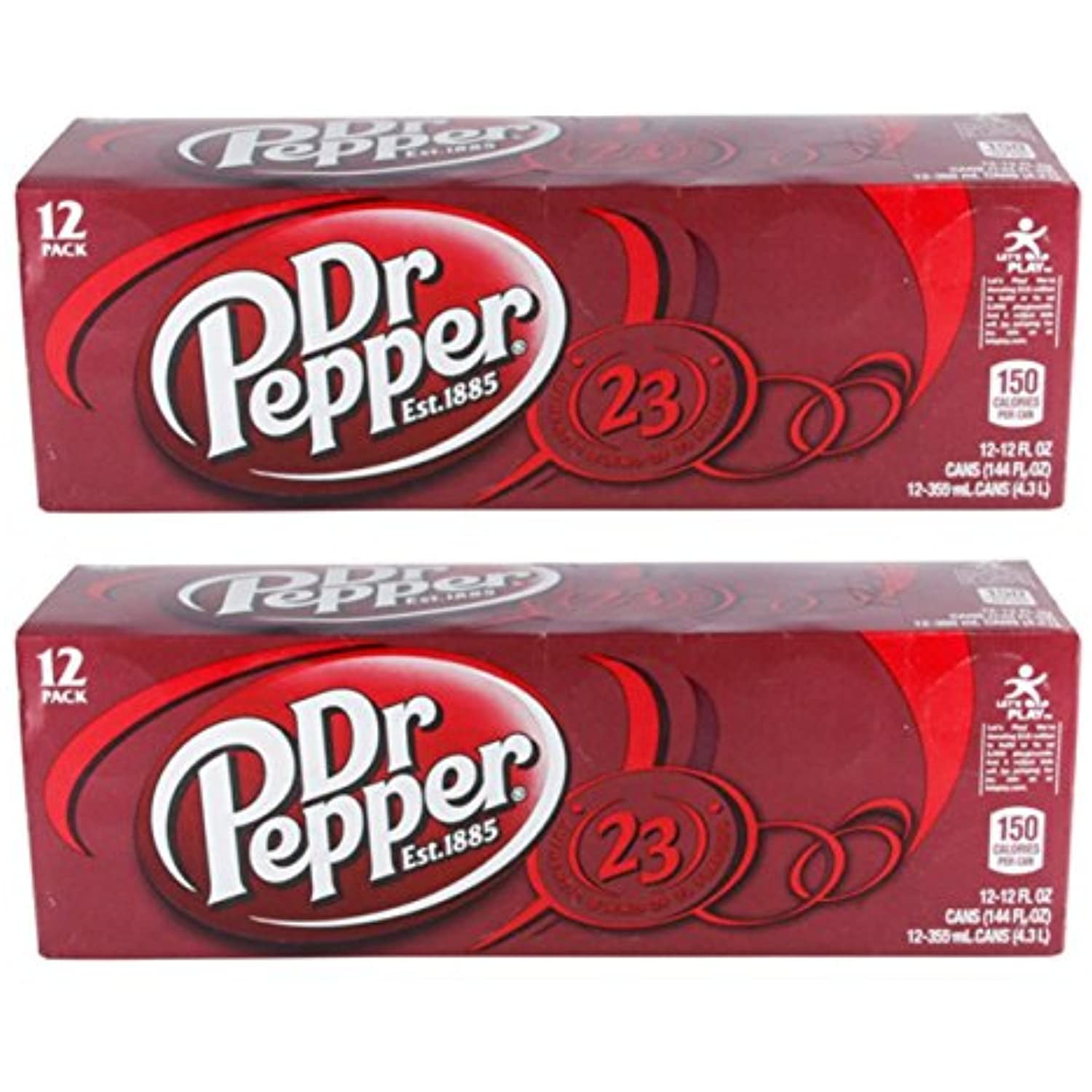 Dr Pepper Soda, 12 Ounce 24 Cans