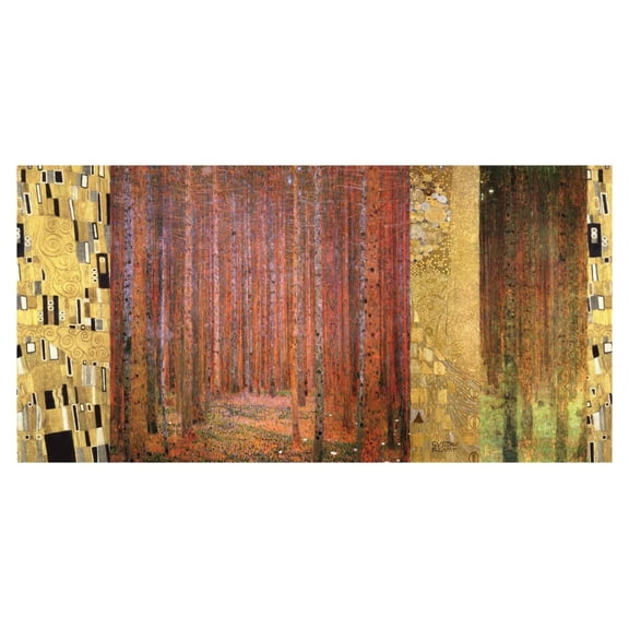 Global Gallery's 'Forest II' By Klimt Patterns Unframed Giclee on Paper Print