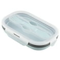 thumbnail image 1 of Contenedor de alimentos, lonchera de silicona plegable de grado alimenticio Lonchera plegable Diseño fácil de usar, 1 of 11