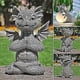 thumbnail image 4 of Meditation Dragon Garden Statue - Handmade Resin Statue - Decorative Statue For Garden, 4 of 4